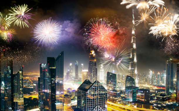 Burj Khalifa New Year Fire Works