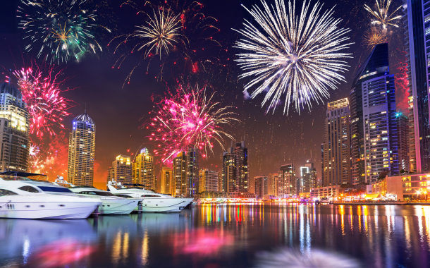 Dubai Marina Fireworks 