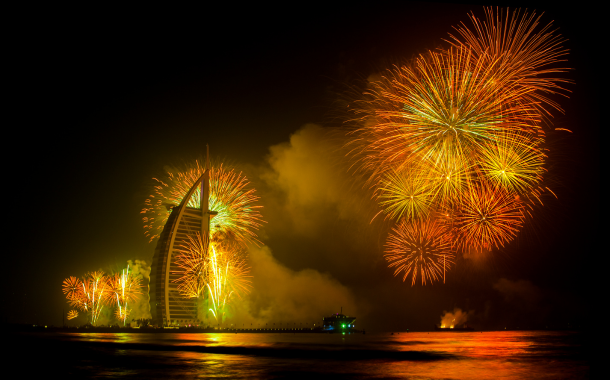 Dubai Marina Fireworks 