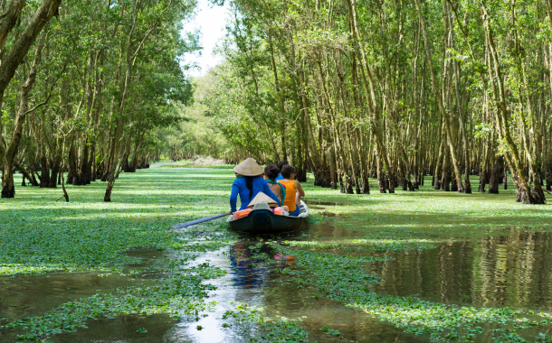 Mekong River Delta In Vietnam