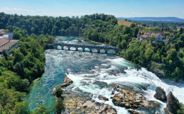 Rhine Falls In Switzerland