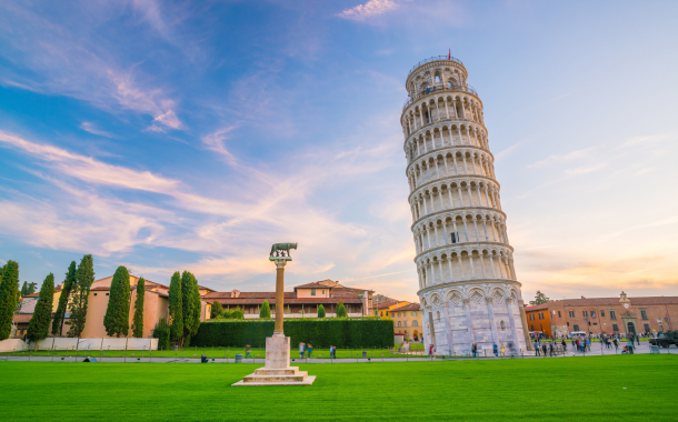 Tower Of Pisa In Italy